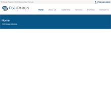 Tablet Screenshot of civildesignsolutions.com